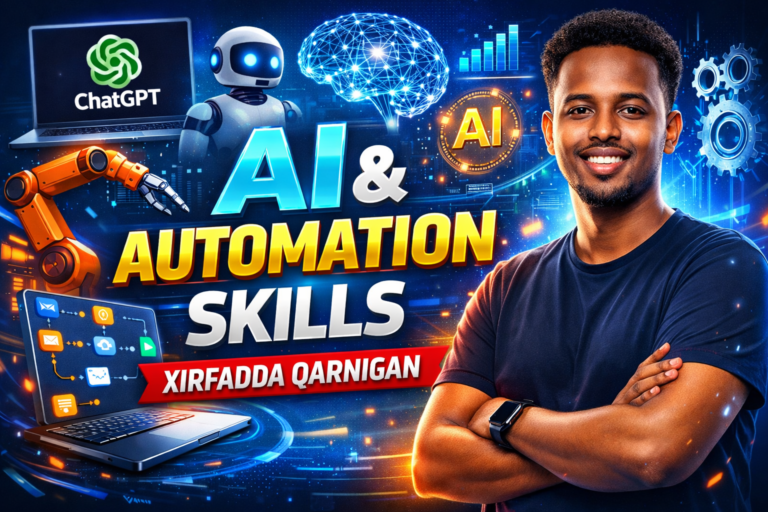 1️⃣ AI & Automation Skills (Xirfadda Qarnigan)