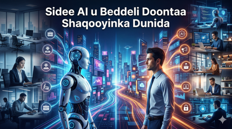 Sidee AI u Beddeli Doontaa Shaqooyinka Dunida