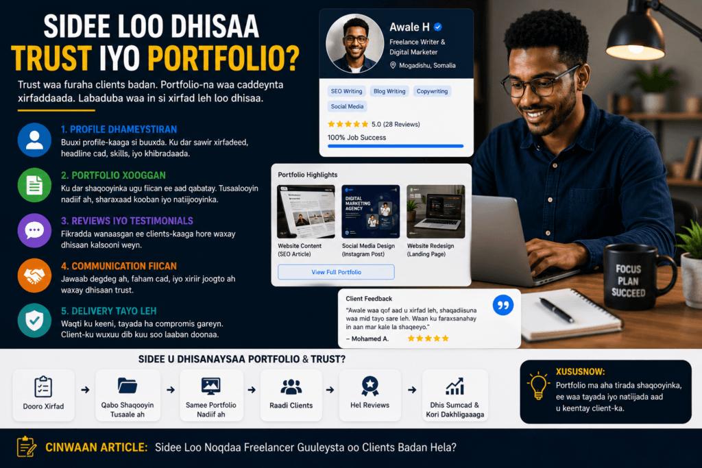 Sidee Loo Noqdaa Freelancer Guuleysta oo Clients Badan Hela?