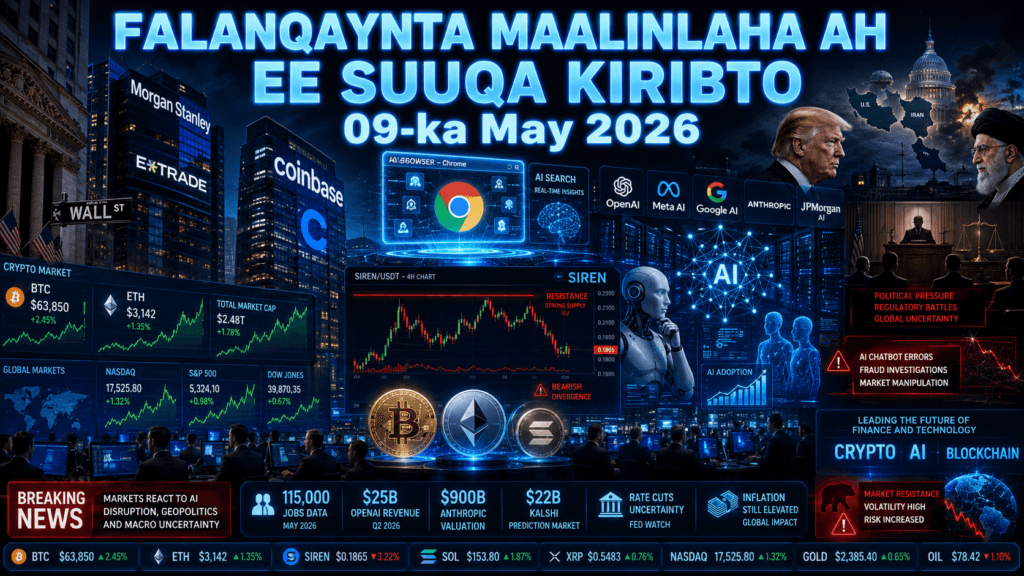 Falanqaynta Maalinlaha ah ee Suuqa Kiribto 09-ka May 2026