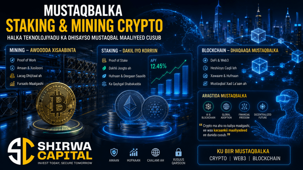 Canshuuraha Crypto ee Staking iyo Mining: Maxay Warshaddu Uga Soo Horjeeddaa Xaddidaadda 5-ta Sano?