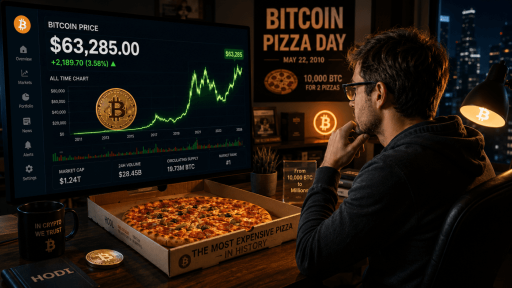 Bitcoin Pizza Day Waa Maxay? Sheekada Ninkii 10,000 Bitcoin Ku Iibsaday Laba Pizza