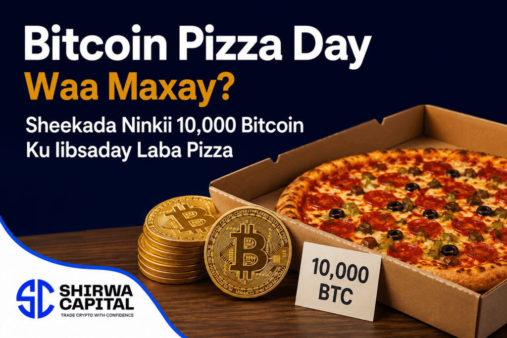Bitcoin Pizza Day Waa Maxay? Sheekada Ninkii 10,000 Bitcoin Ku Iibsaday Laba Pizza