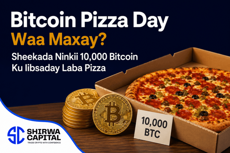 Bitcoin Pizza Day Waa Maxay? Sheekada Ninkii 10,000 Bitcoin Ku Iibsaday Laba Pizza