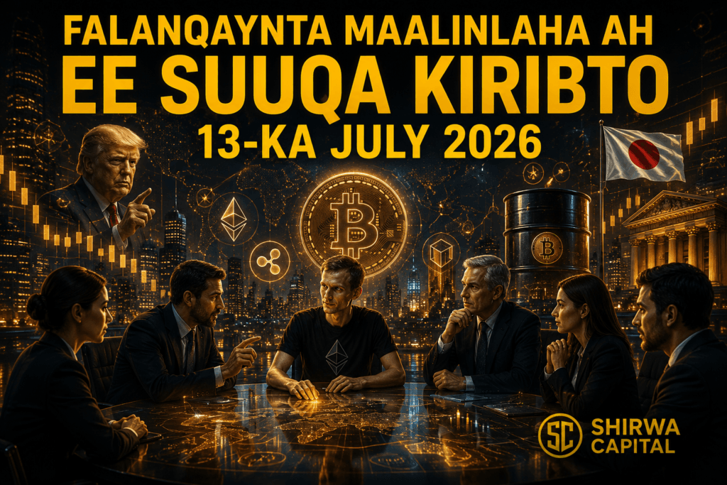 Falanqaynta Maalinlaha ah ee Suuqa Kiribto 13-ka July 2026