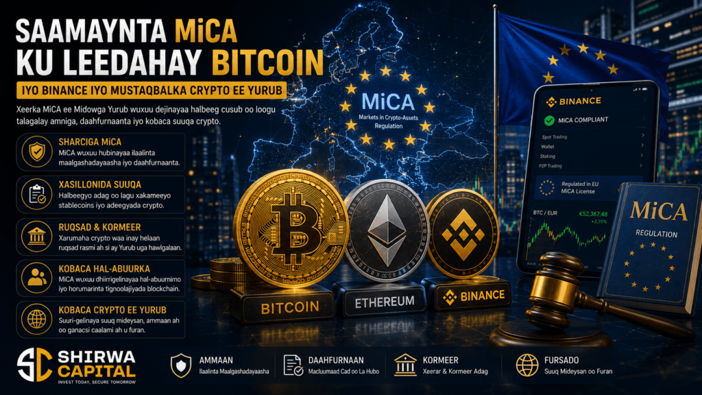 Xeerka MiCA ee Yurub: Sidee Uu U Saameynayaa Binance, Bitcoin iyo Mustaqbalka Crypto?