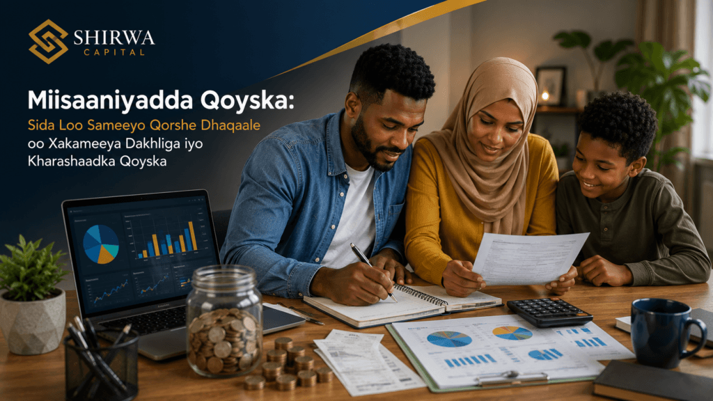 Miisaaniyadda Qoyska: Sida Loo Sameeyo Qorshe Dhaqaale oo Xakameeya Dakhliga iyo Kharashaadka Qoyska