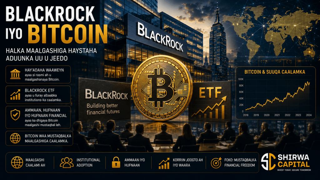 BlackRock: Bitcoin Ma Ku Habboon Yahay Portfolio-gaaga? Falanqayn Ku Saabsan Talooyinka Cusub ee Maalgashiga