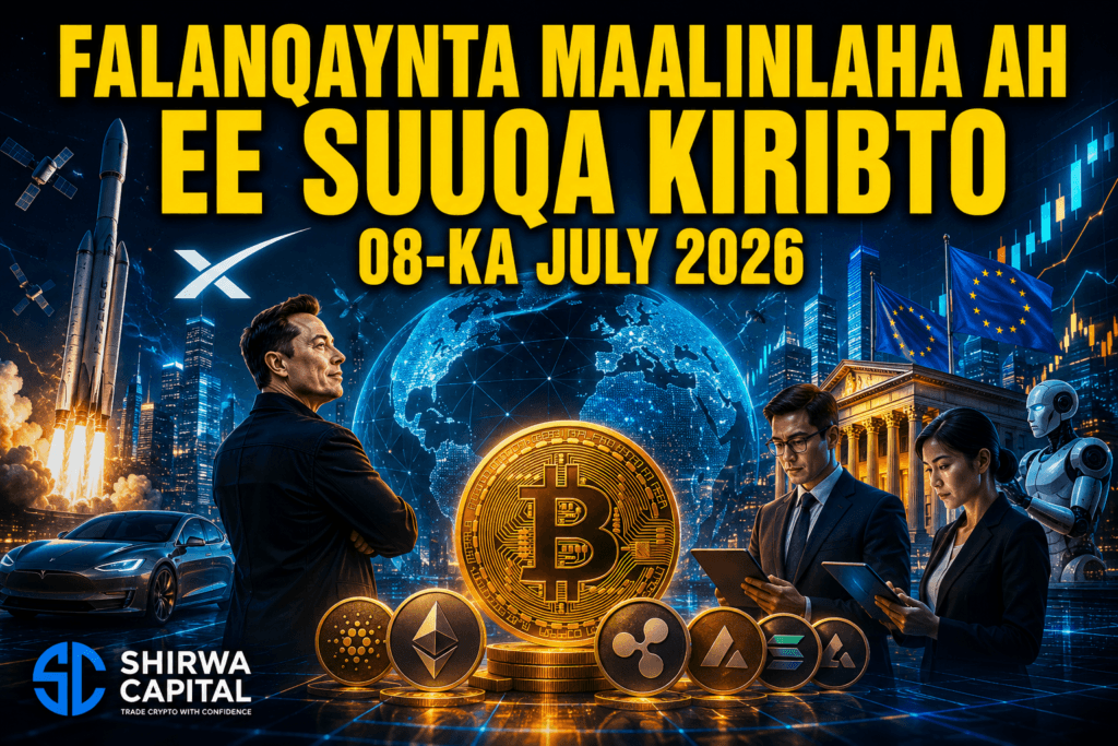 Falanqaynta Maalinlaha ah ee Suuqa Kiribto 08-ka July 2026