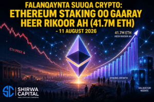 Falanqaynta Suuqa Crypto: Ethereum Staking oo Gaaray Heer Rikoor ah (41.7M ETH) - 11 August 2026