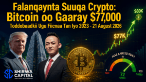 Falanqaynta Suuqa Crypto: Bitcoin oo Gaaray $77,000 — Toddobaadkii Ugu Fiicnaa Tan Iyo 2023 — 21 August 2026