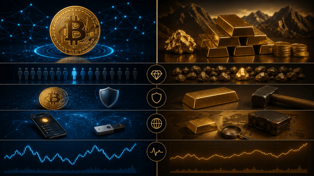 Bitcoin vs Dahab: Kee Ayaa Kayd Qiime Ka Fiican? Barbardhig Dhamaystiran