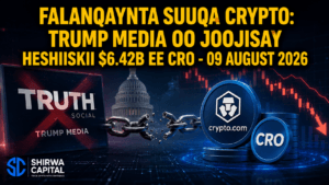 Falanqaynta Suuqa Crypto: Trump Media oo Joojisay Heshiiskii $6.42B ee CRO - 09 August 2026