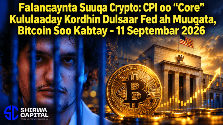 Falanqaynta Suuqa Crypto: CPI oo "Core" Kululaaday Kordhin Dulsaar Fed ah Muuqata, Bitcoin Soo Kabtay - 11 Septembar 2026