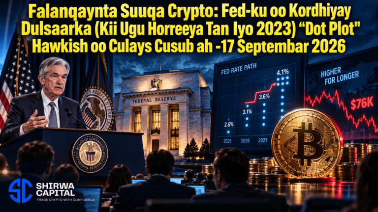 Falanqaynta Suuqa Crypto: Fed-ku oo Kordhiyay Dulsaarka (Kii Ugu Horreeya Tan Iyo 2023) "Dot Plot" Hawkish oo Culays Cusub ah -17 Septembar 2026