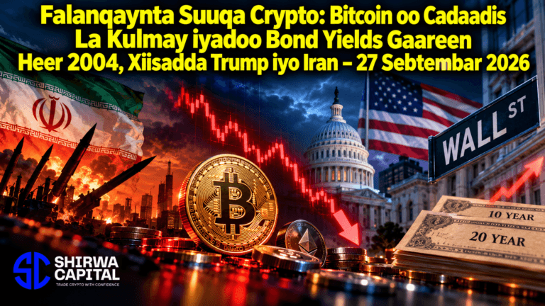 Falanqaynta Suuqa Crypto: Bitcoin oo Cadaadis La Kulmay iyadoo Bond Yields Gaareen Heer 2004, Xiisadda Trump iyo Iran β 27 Sebtembar 2026