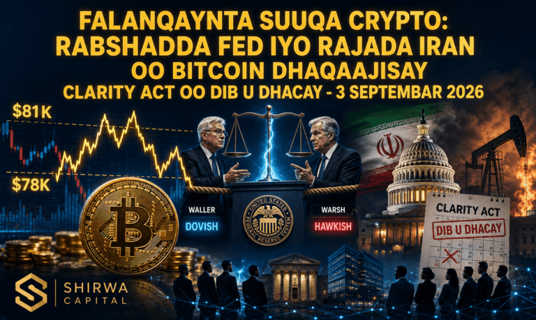 Falanqaynta Suuqa Crypto: Rabshadda Fed iyo Rajada Iran oo Bitcoin Dhaqaajisay CLARITY Act oo Dib u Dhacay - 3 Septembar 2026