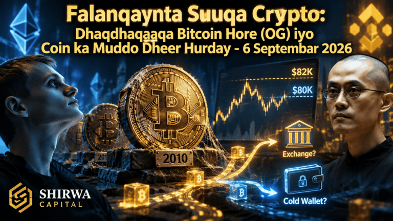 Falanqaynta Suuqa Crypto: Dhaqdhaqaaqa Bitcoin Hore (OG) iyo Coin ka Muddo Dheer Hurday - 6 Septembar 2026