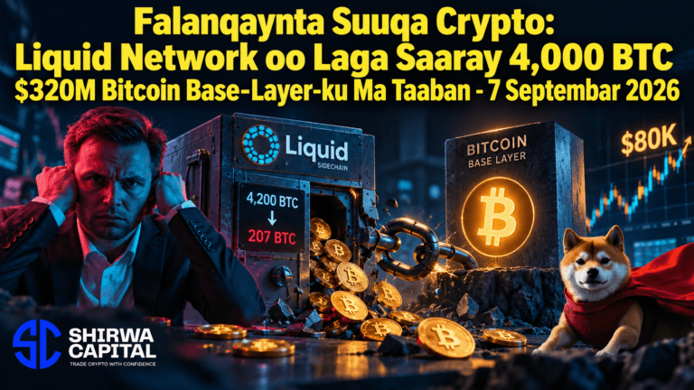 Falanqaynta Suuqa Crypto: Liquid Network oo Laga Saaray 4,000 BTC $320M Bitcoin Base-Layer-ku Ma Taaban - 7 Septembar 2026