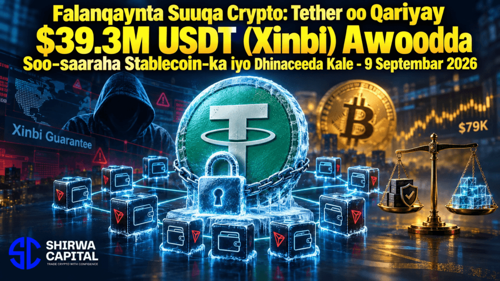 Falanqaynta Suuqa Crypto: Tether oo Qariyay $39.3M USDT (Xinbi) Awoodda Soo-saaraha Stablecoin-ka iyo Dhinaceeda Kale - 9 Septembar 2026