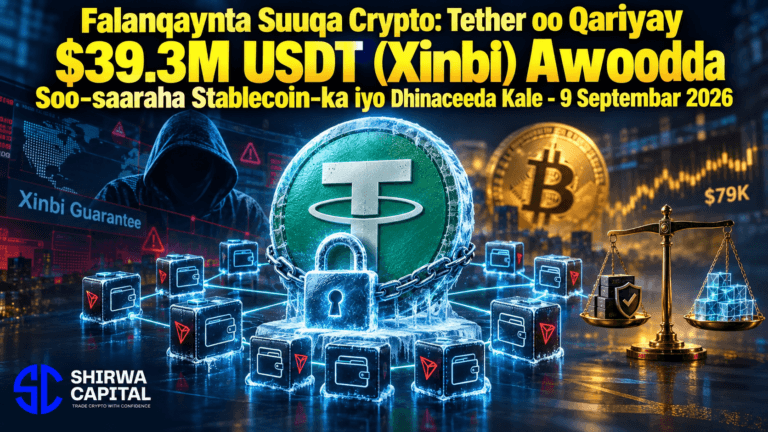 Falanqaynta Suuqa Crypto: Tether oo Qariyay $39.3M USDT (Xinbi) Awoodda Soo-saaraha Stablecoin-ka iyo Dhinaceeda Kale - 9 Septembar 2026
