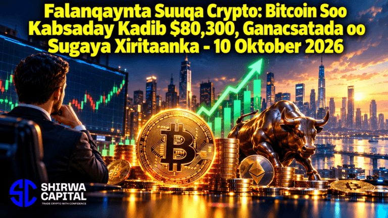 Falanqaynta Suuqa Crypto: Bitcoin Soo Kabsaday Kadib $80,300, Ganacsatada oo Sugaya Xiritaanka - 10 Oktober 2026